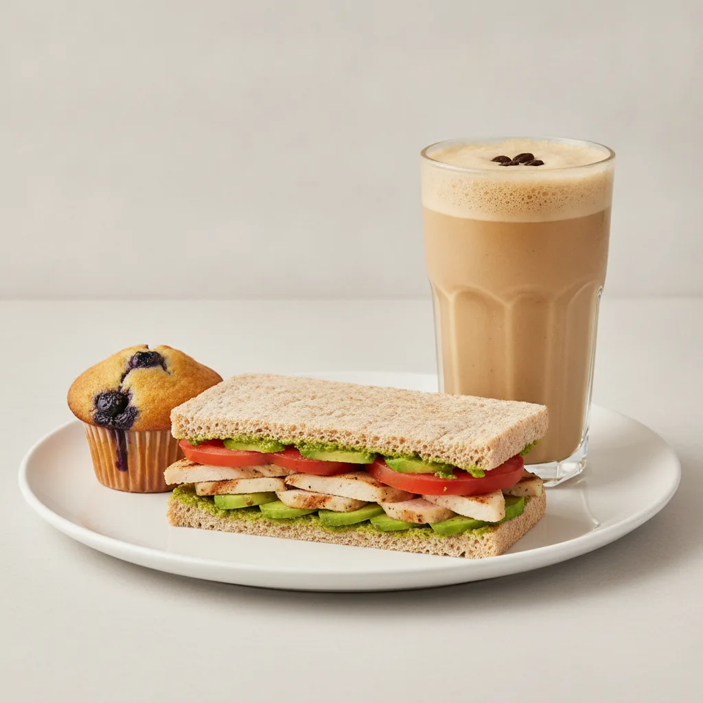 The Ultimate JOE Trio — JOE's Club Sandwich, Coffee Shake, Blueberry Muffin The Ultimate JOE Trio — JOE's Club Sandwich, Coffee Shake, Blueberry Muffin