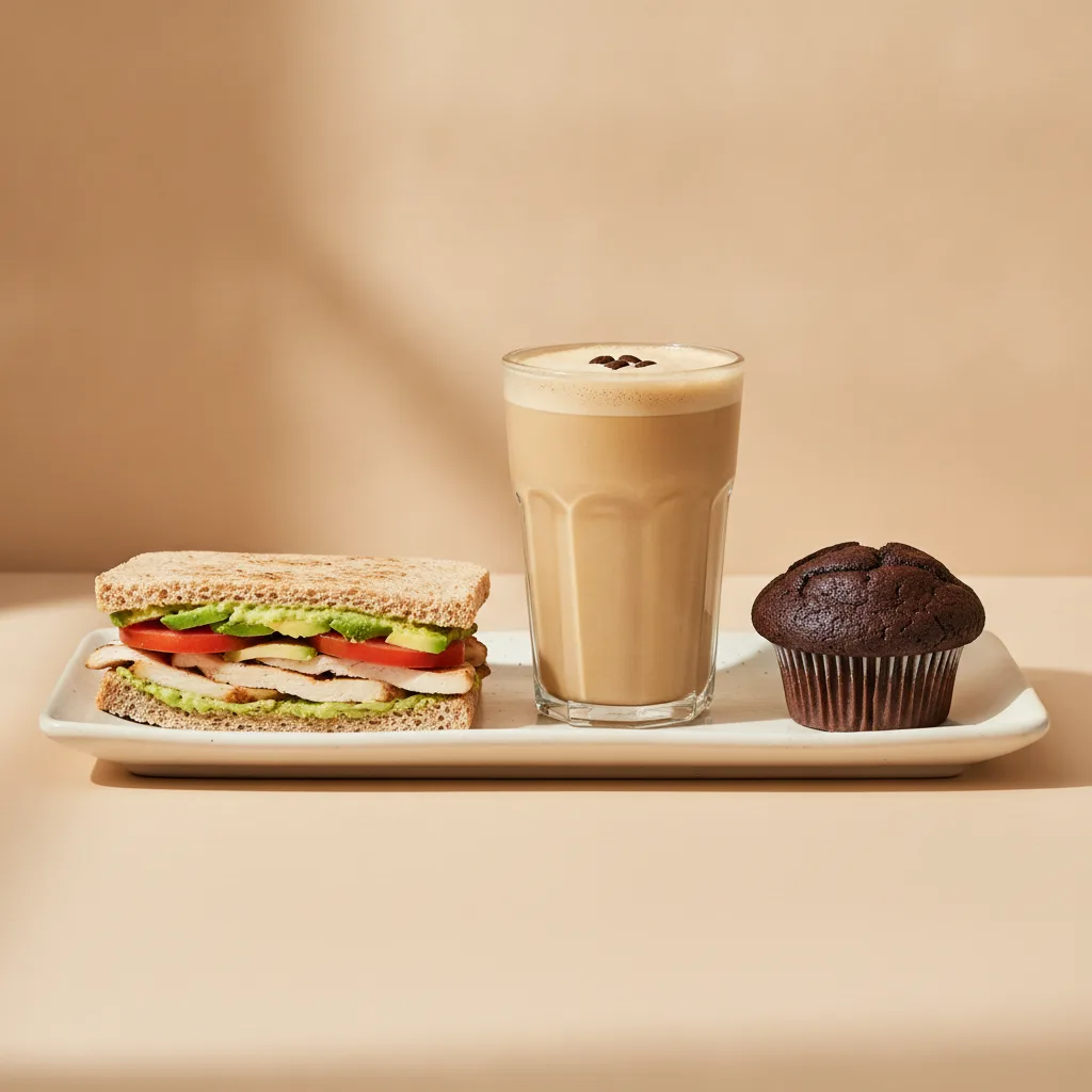 The Ultimate JOE Trio — JOE's Club Sandwich, Coffee Shake, Chocolate Muffin The Ultimate JOE Trio — JOE's Club Sandwich, Coffee Shake, Chocolate Muffin