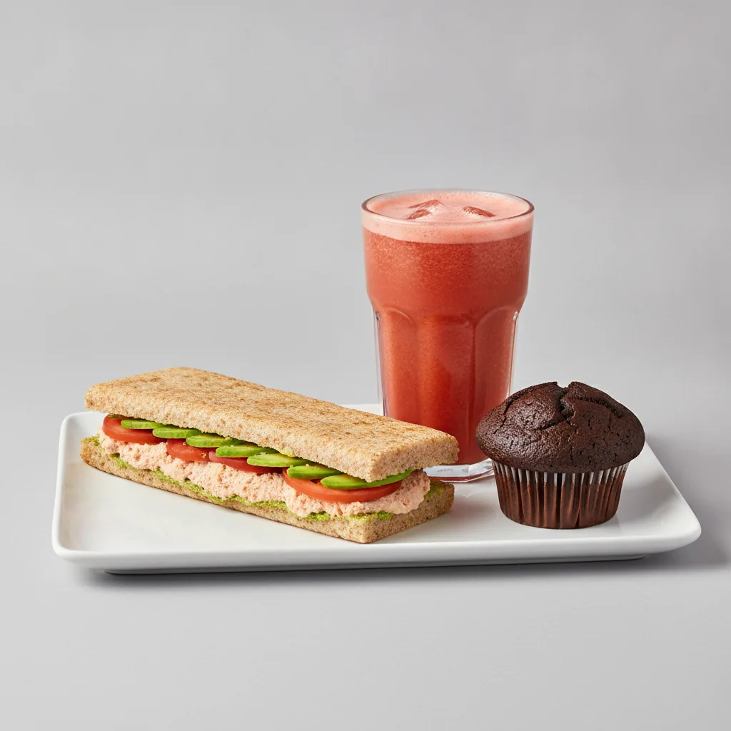 The Ultimate JOE Trio — Tunacado Sandwich, Iron Man, Chocolate Muffin The Ultimate JOE Trio — Tunacado Sandwich, Iron Man, Chocolate Muffin