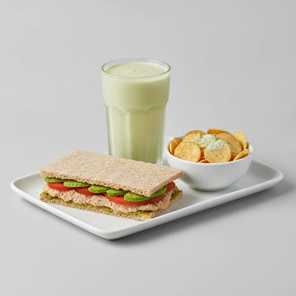 The Ultimate JOE Trio — Tunacado Sandwich, Avo Shake, JOE's Protein Chips The Ultimate JOE Trio — Tunacado Sandwich, Avo Shake, JOE's Protein Chips