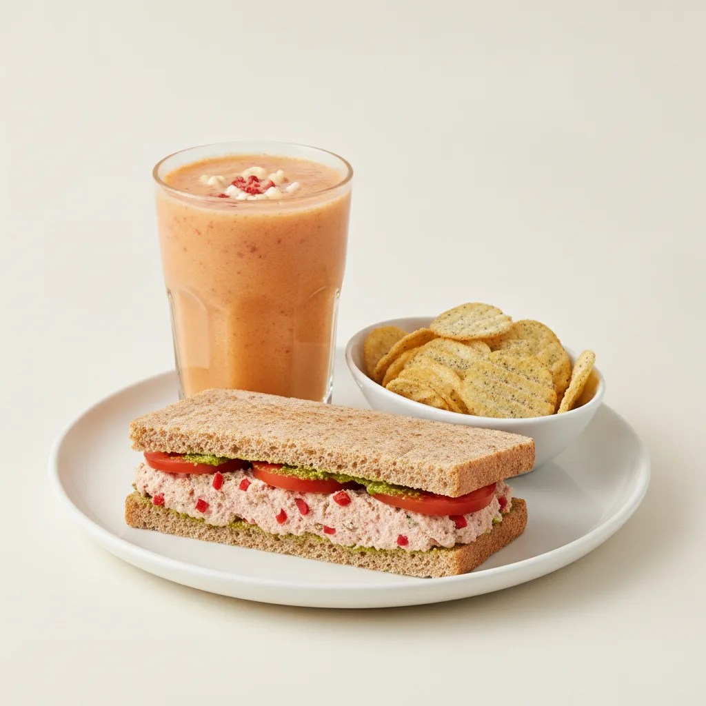 The Ultimate JOE Trio — Spicy Tuna Sandwich, Pick Me Up, JOE's Protein Chips The Ultimate JOE Trio — Spicy Tuna Sandwich, Pick Me Up, JOE's Protein Chips