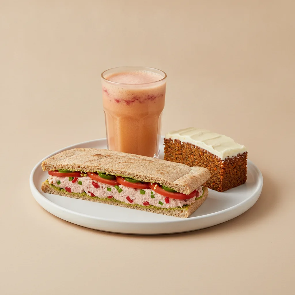 The Ultimate JOE Trio — Spicy Tuna Sandwich, Pick Me Up, Carrot Cake The Ultimate JOE Trio — Spicy Tuna Sandwich, Pick Me Up, Carrot Cake