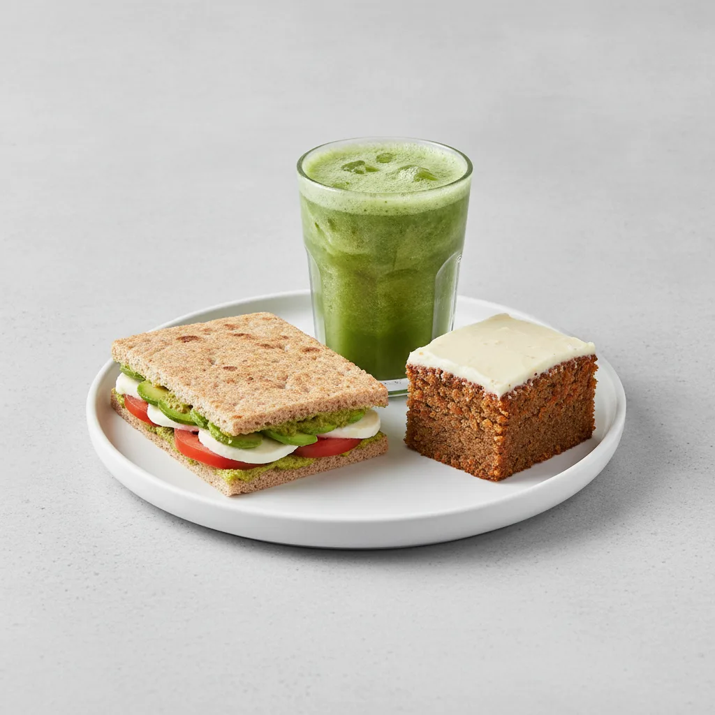 The Ultimate JOE Trio — Avocado Sandwich, Green Sport, Carrot Cake The Ultimate JOE Trio — Avocado Sandwich, Green Sport, Carrot Cake