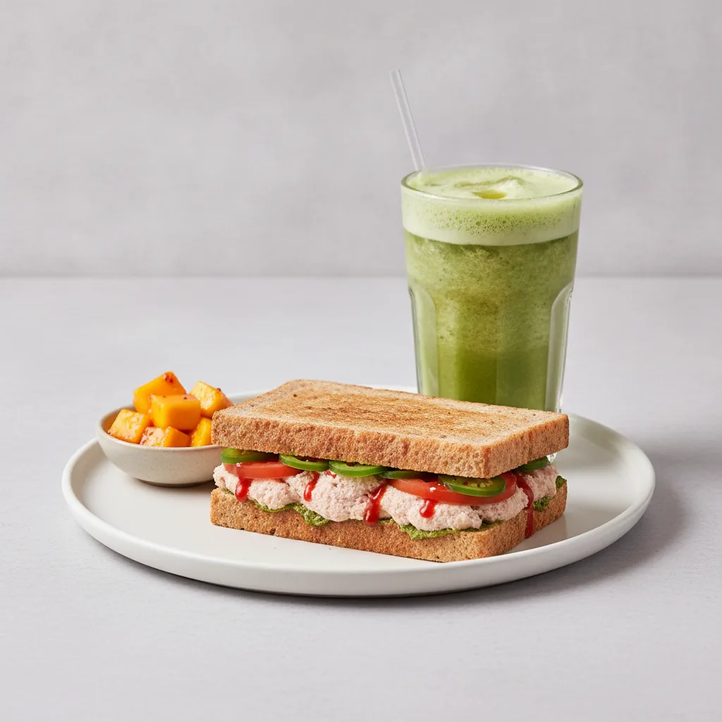 The Ultimate JOE Trio — Spicy Tuna Sandwich, Green Sport, Tangy Mango Bites The Ultimate JOE Trio — Spicy Tuna Sandwich, Green Sport, Tangy Mango Bites