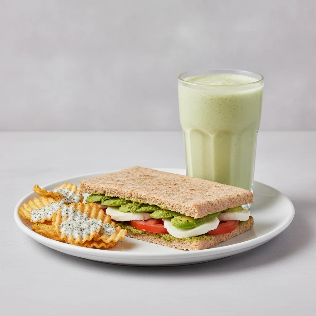 The Ultimate JOE Trio — Avocado Sandwich, Avo Shake, JOE's Protein Chips The Ultimate JOE Trio — Avocado Sandwich, Avo Shake, JOE's Protein Chips
