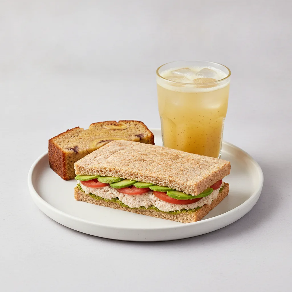 The Ultimate JOE Trio — Tunacado Sandwich, Go Away DOC, Banana Bread