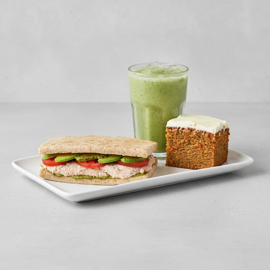 The Ultimate JOE Trio — Tunacado Sandwich, Prince of Green, Carrot Cake