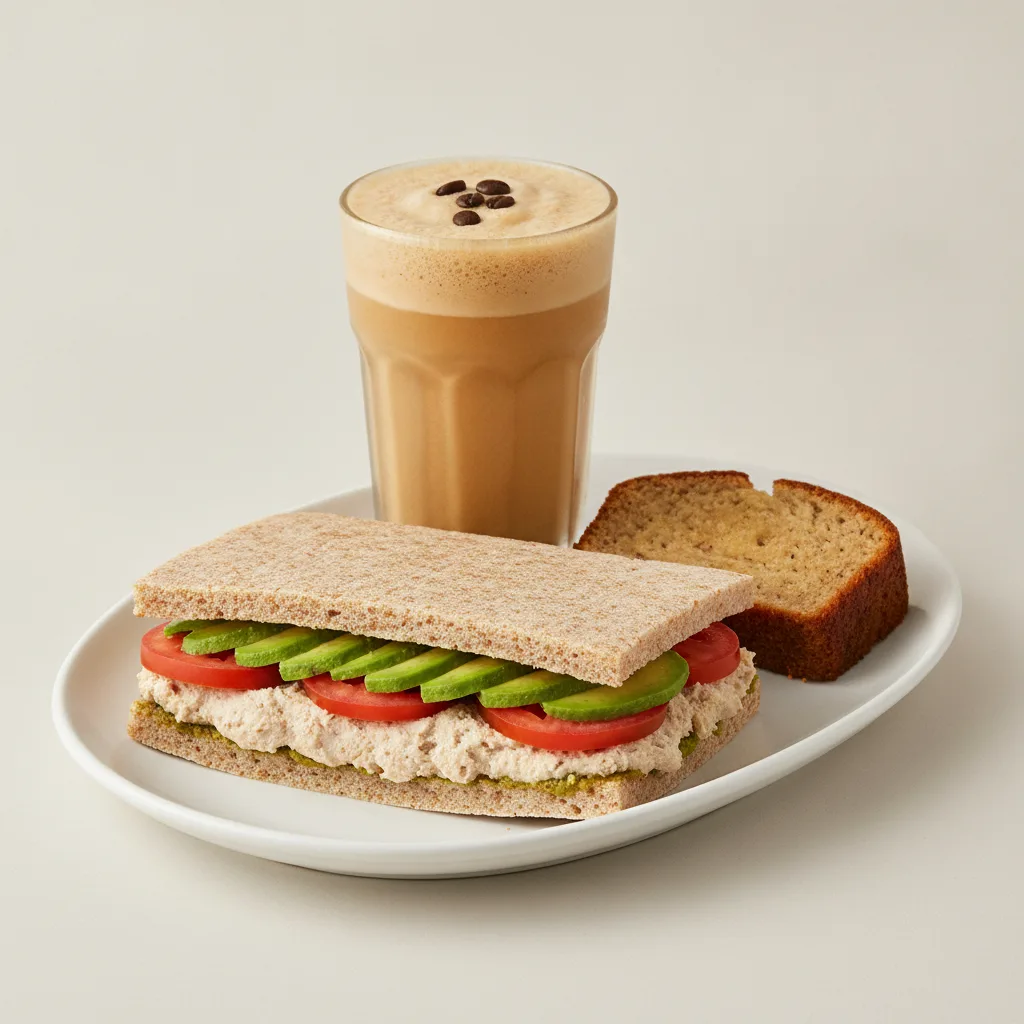 The Ultimate JOE Trio — Tunacado Sandwich, Coffee Shake, Banana Bread