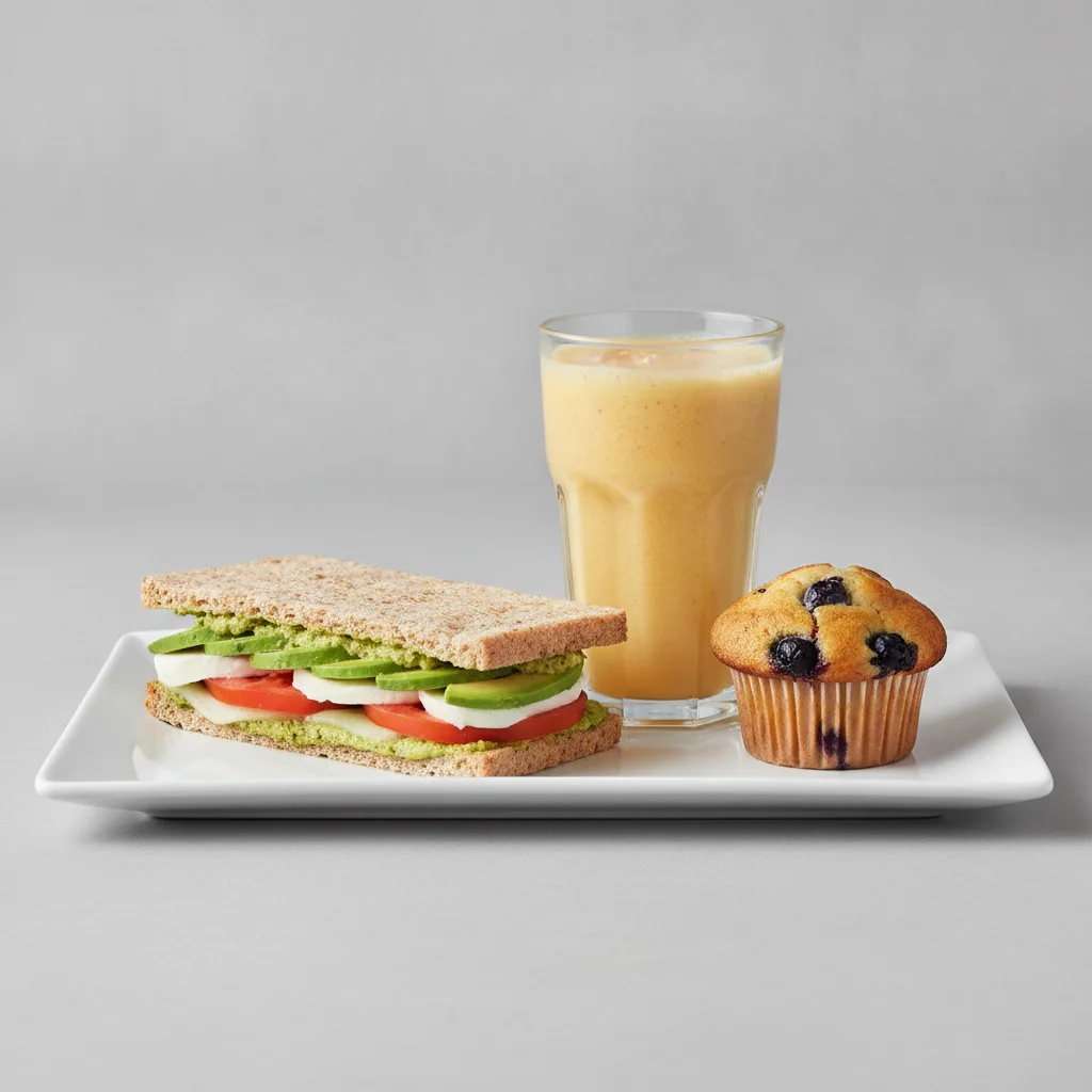 The Ultimate JOE Trio — Avocado Sandwich, Go Away DOC, Blueberry Muffin The Ultimate JOE Trio — Avocado Sandwich, Go Away DOC, Blueberry Muffin