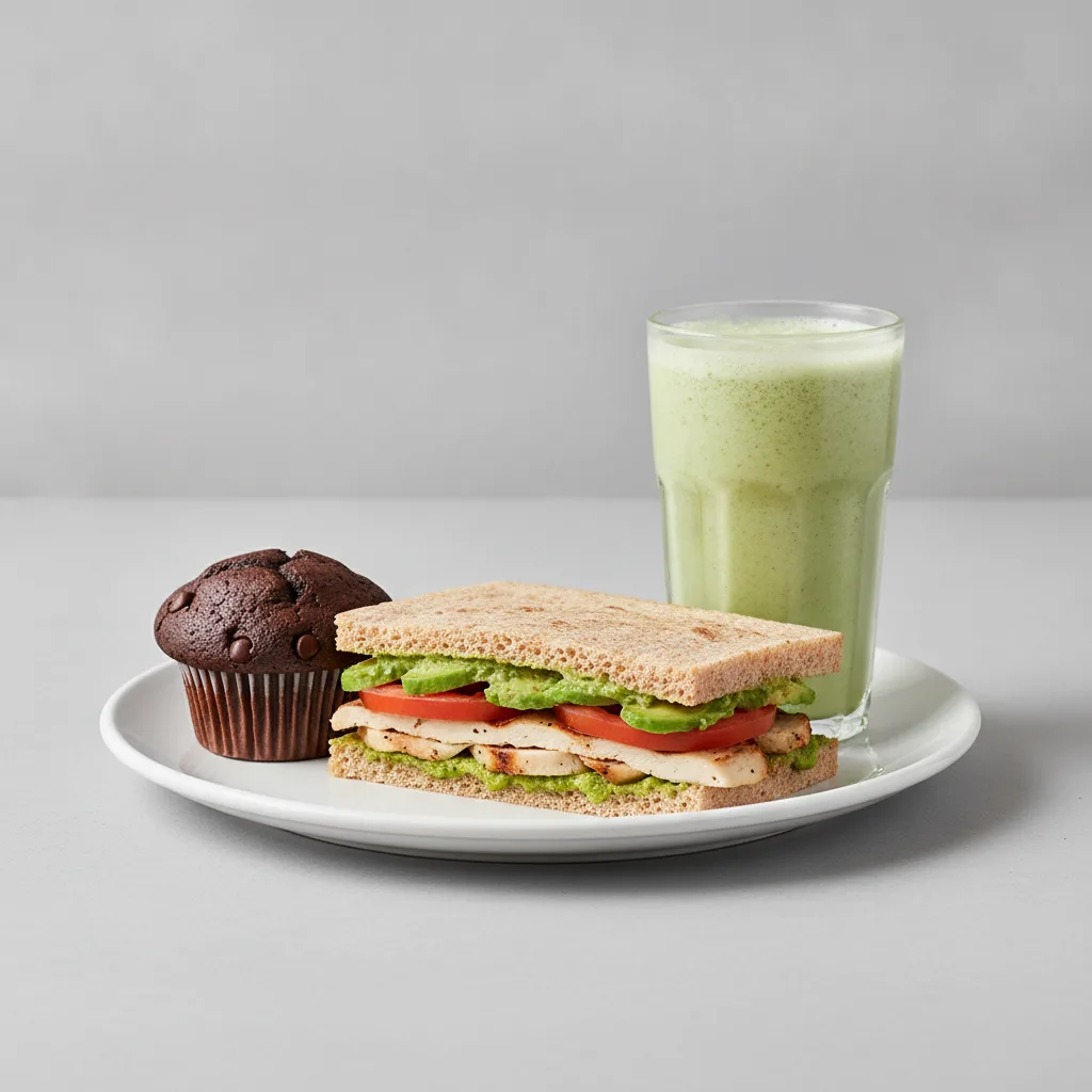 The Ultimate JOE Trio — JOE's Club Sandwich, Prince of Green, Chocolate Muffin The Ultimate JOE Trio — JOE's Club Sandwich, Prince of Green, Chocolate Muffin