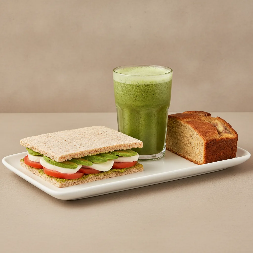 The Ultimate JOE Trio — Avocado Sandwich, Green Sport, Banana Bread The Ultimate JOE Trio — Avocado Sandwich, Green Sport, Banana Bread