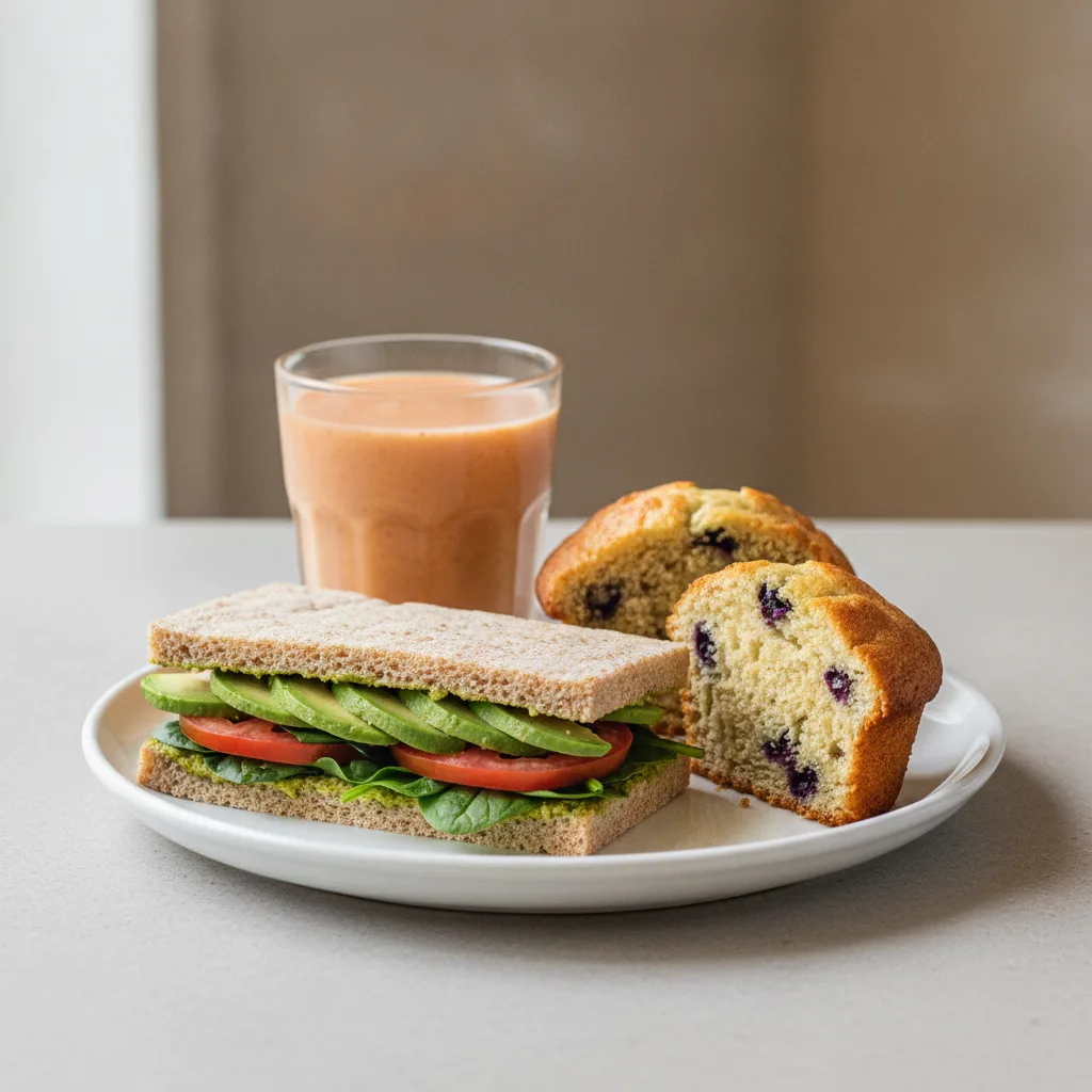 The Ultimate JOE Trio — DF Avocado Sandwich, Pick Me Up, Blueberry Muffin The Ultimate JOE Trio — DF Avocado Sandwich, Pick Me Up, Blueberry Muffin