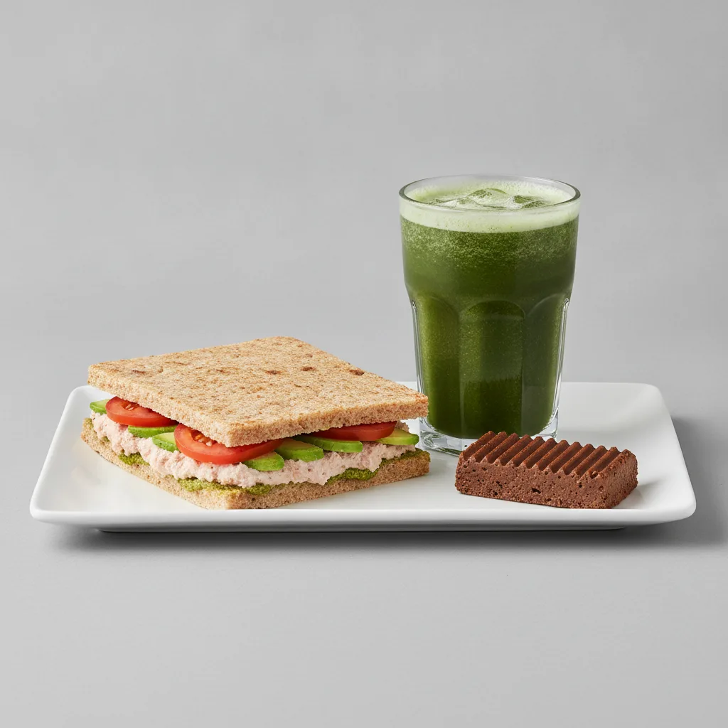 The Ultimate JOE Trio — Tunacado Sandwich, Green Tonic, JOE's Protein Bar