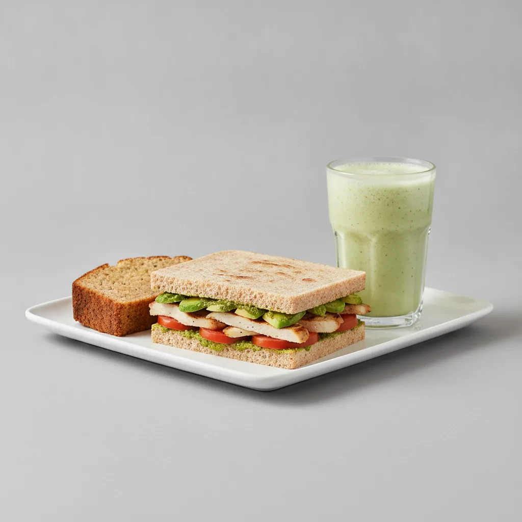The Ultimate JOE Trio — JOE's Club Sandwich, Green Sport, Banana Bread