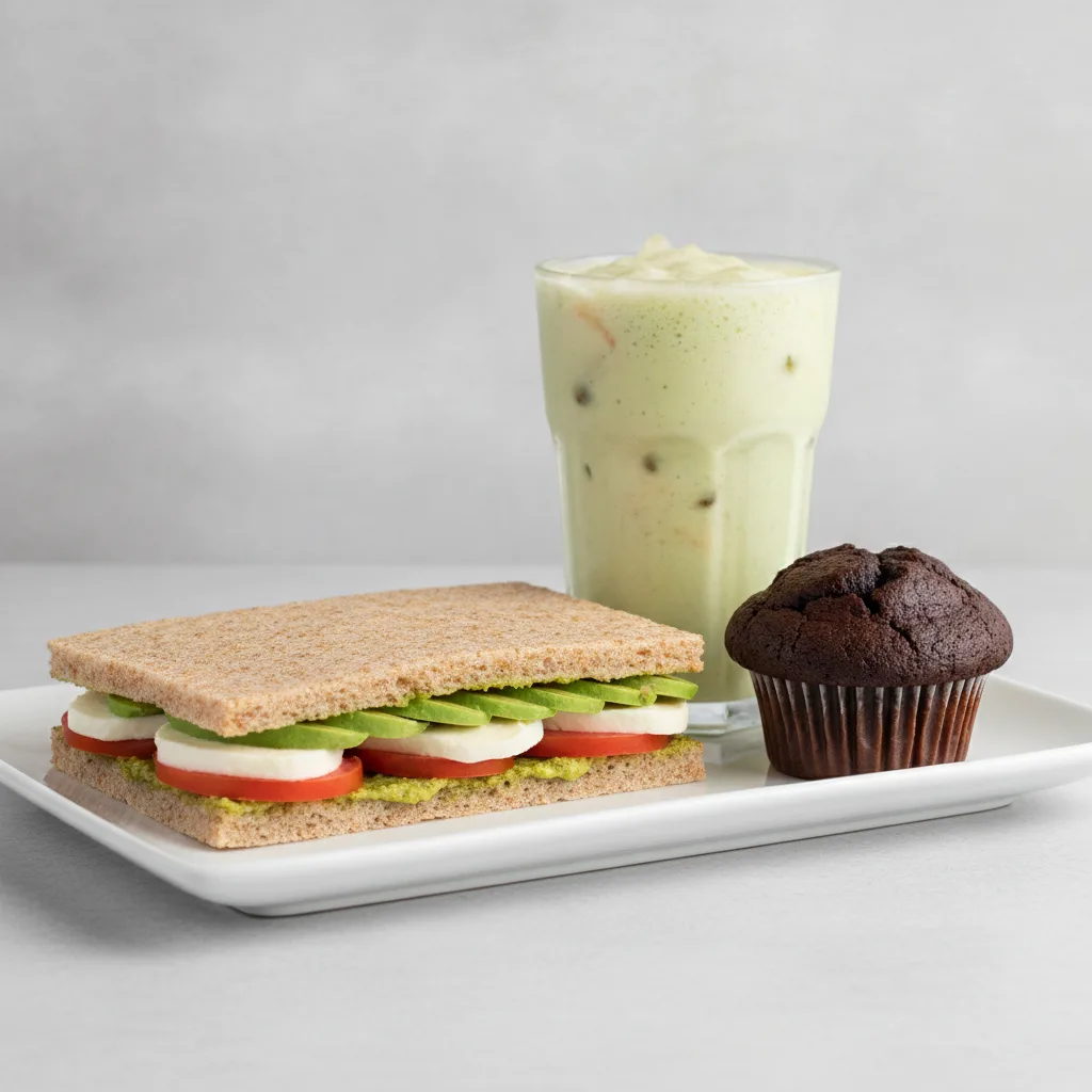 The Ultimate JOE Trio — Avocado Sandwich, Avo Shake, Chocolate Muffin