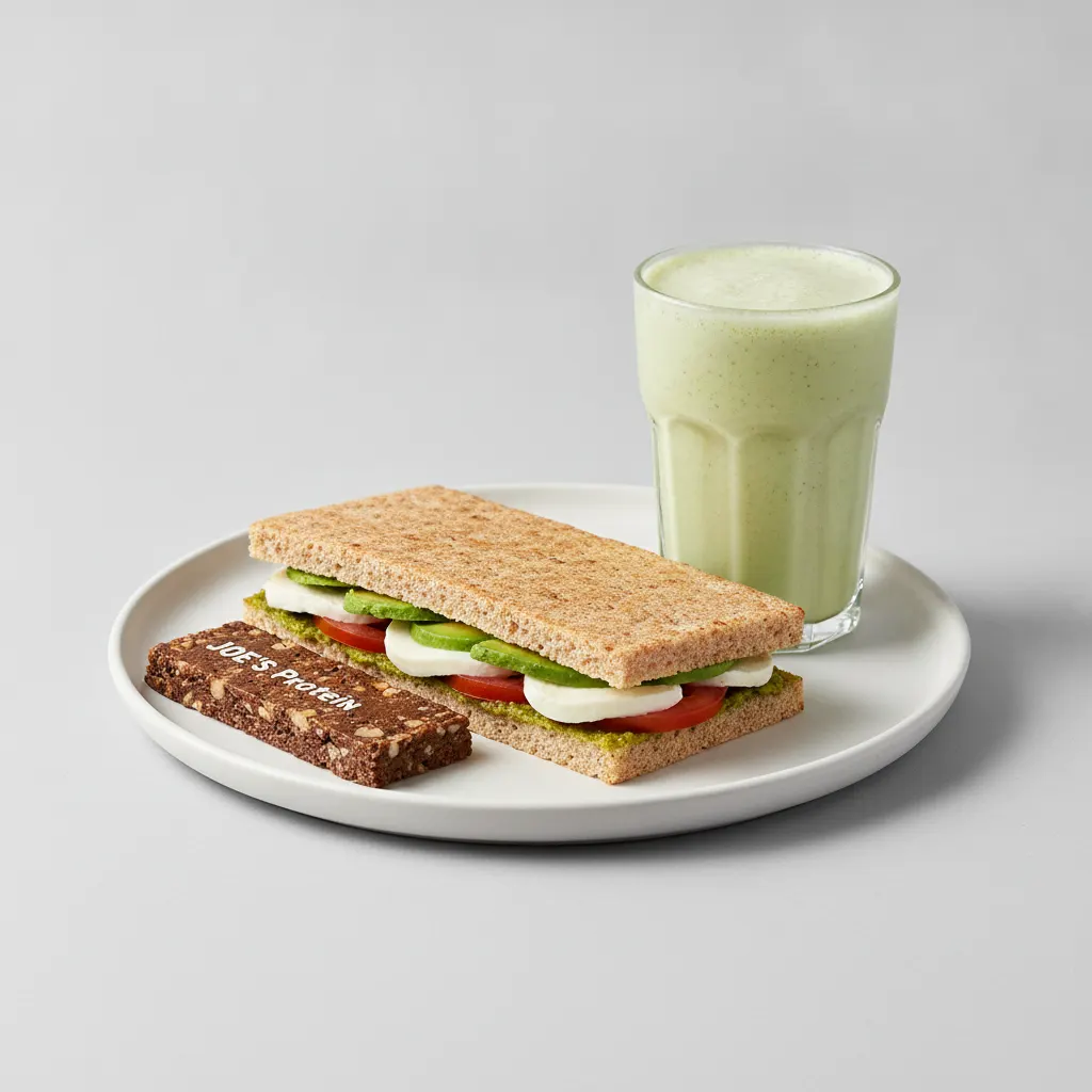 The Ultimate JOE Trio — Avocado Sandwich, Avo Shake, JOE's Protein Bar