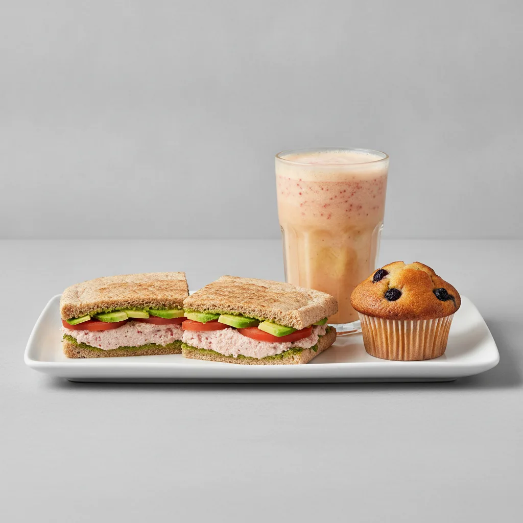 The Ultimate JOE Trio — Tunacado Sandwich, Pick Me Up, Blueberry Muffin The Ultimate JOE Trio — Tunacado Sandwich, Pick Me Up, Blueberry Muffin