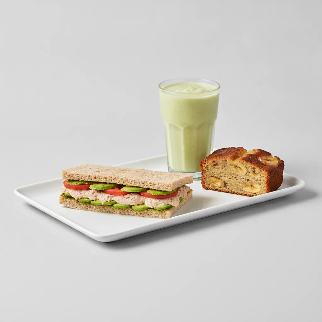 The Ultimate JOE Trio — Tunacado Sandwich, Avo Shake, Banana Bread The Ultimate JOE Trio — Tunacado Sandwich, Avo Shake, Banana Bread