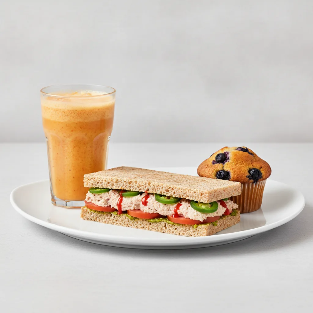 The Ultimate JOE Trio — Spicy Tuna Sandwich, Go Away DOC, Blueberry Muffin The Ultimate JOE Trio — Spicy Tuna Sandwich, Go Away DOC, Blueberry Muffin