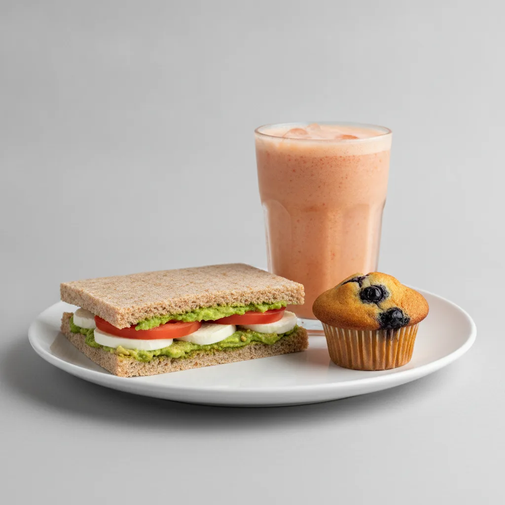 The Ultimate JOE Trio — Avocado Sandwich, Pick Me Up, Blueberry Muffin The Ultimate JOE Trio — Avocado Sandwich, Pick Me Up, Blueberry Muffin