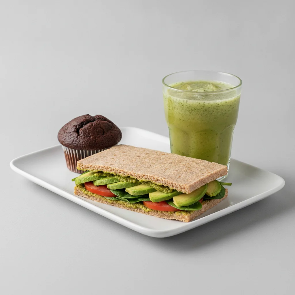 The Ultimate JOE Trio — DF Avocado Sandwich, Green Sport, Chocolate Muffin The Ultimate JOE Trio — DF Avocado Sandwich, Green Sport, Chocolate Muffin