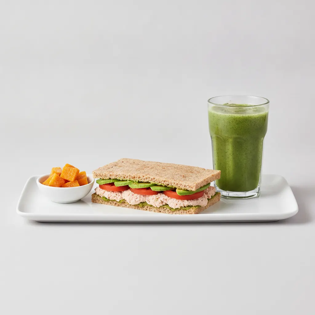 The Ultimate JOE Trio — Tunacado Sandwich, Green Tonic, Tangy Mango Bites The Ultimate JOE Trio — Tunacado Sandwich, Green Tonic, Tangy Mango Bites