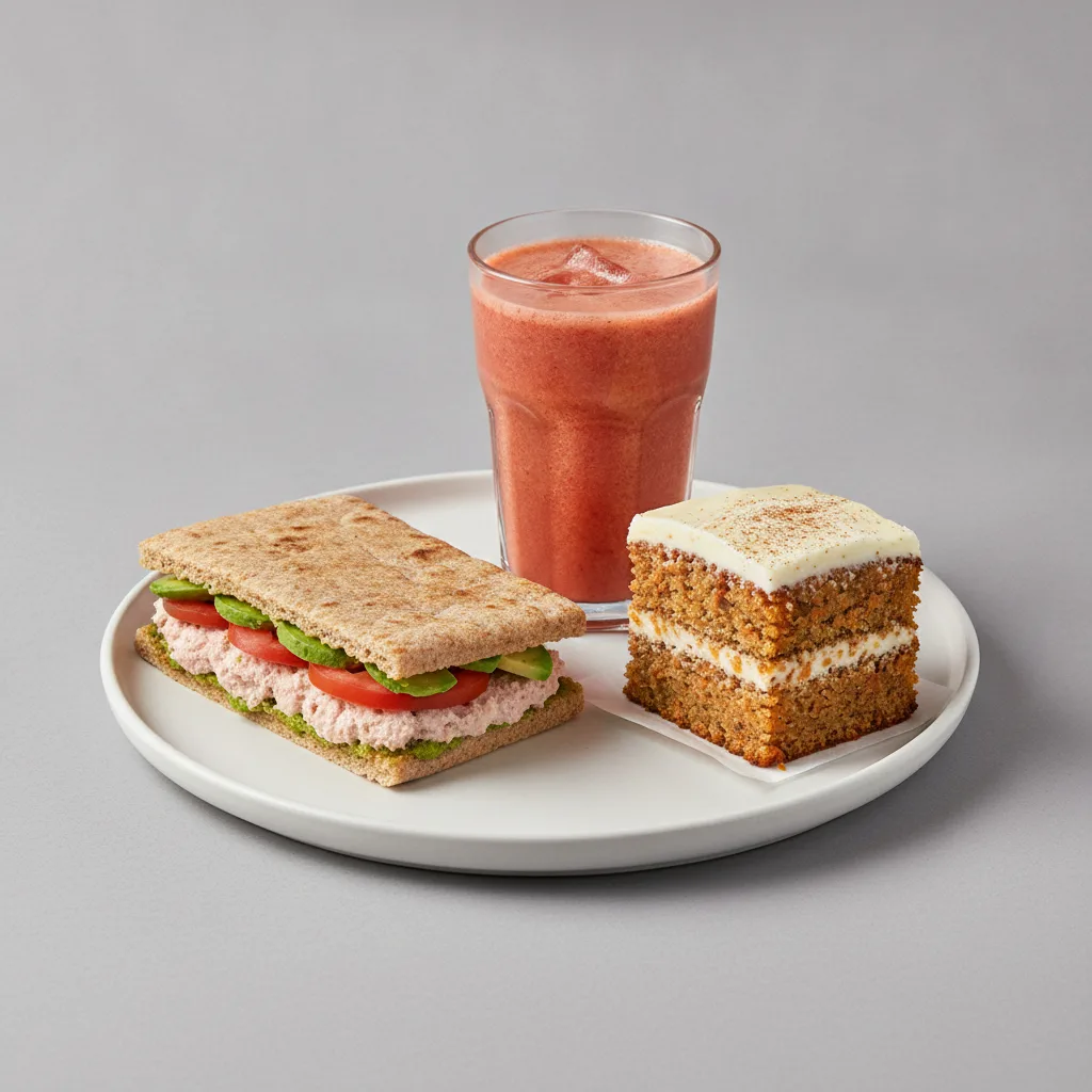 The Ultimate JOE Trio — Tunacado Sandwich, Iron Man, Carrot Cake The Ultimate JOE Trio — Tunacado Sandwich, Iron Man, Carrot Cake