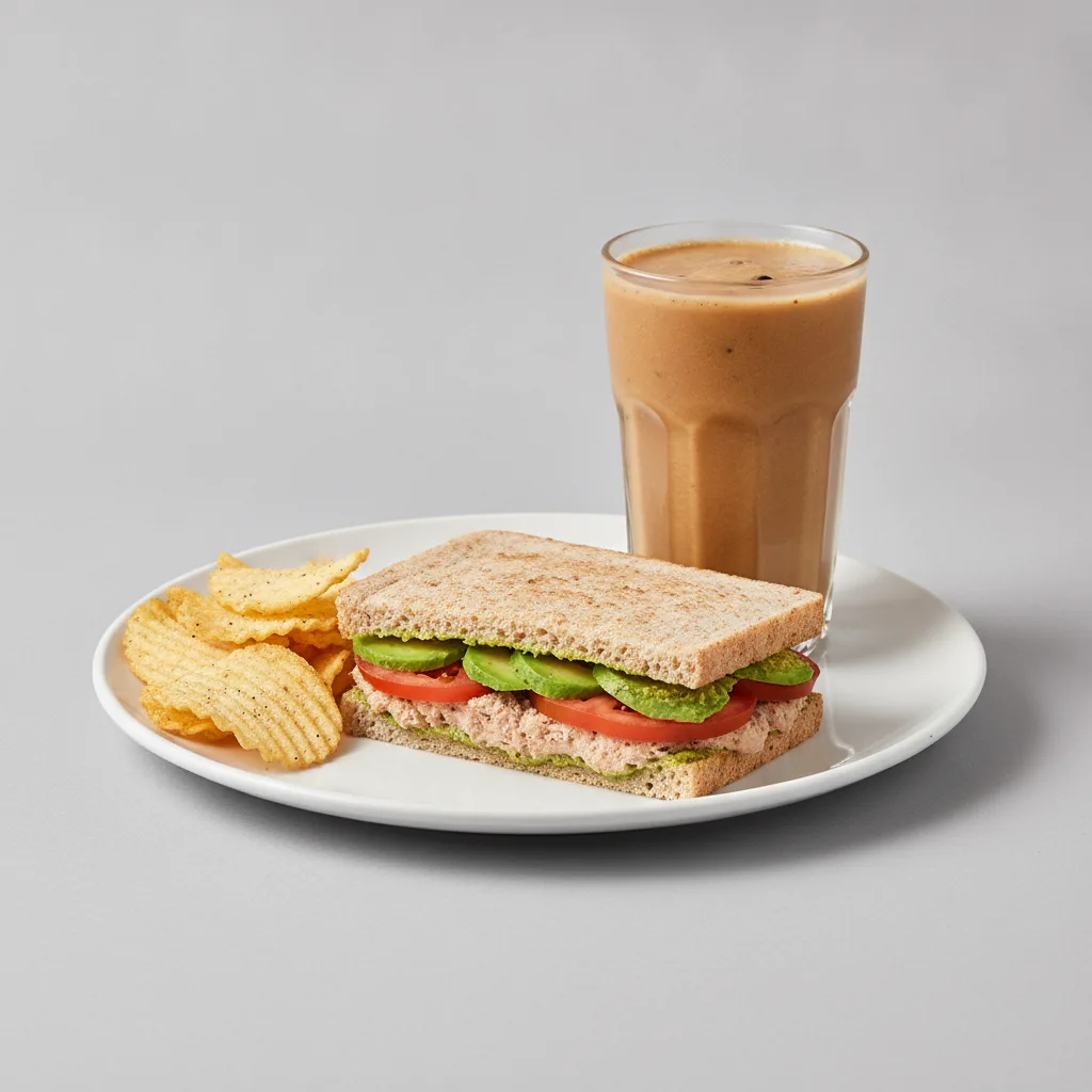 The Ultimate JOE Trio — Tunacado Sandwich, Coffee Shake, JOE's Protein Chips The Ultimate JOE Trio — Tunacado Sandwich, Coffee Shake, JOE's Protein Chips