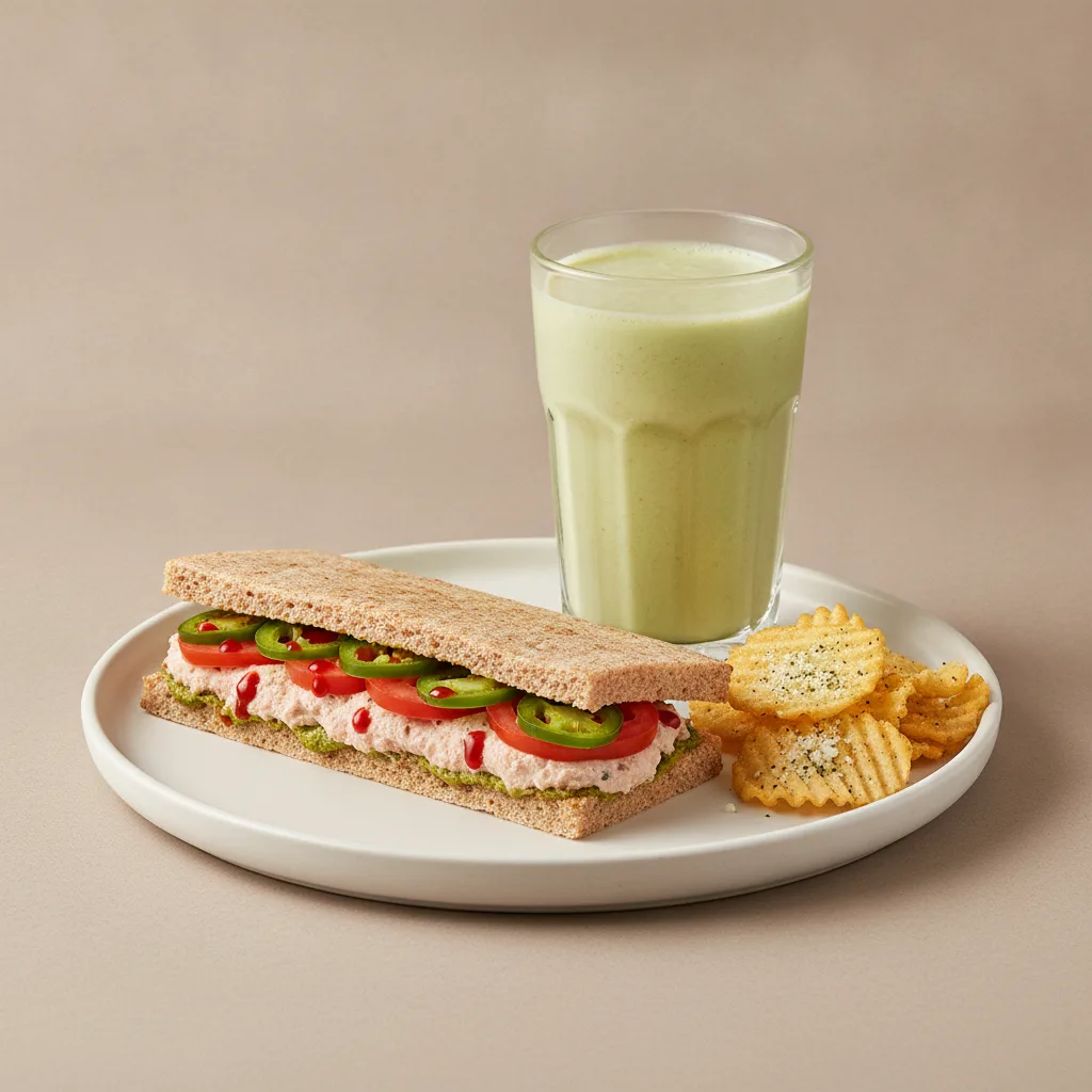 The Ultimate JOE Trio — Spicy Tuna Sandwich, Avo Shake, JOE's Protein Chips The Ultimate JOE Trio — Spicy Tuna Sandwich, Avo Shake, JOE's Protein Chips