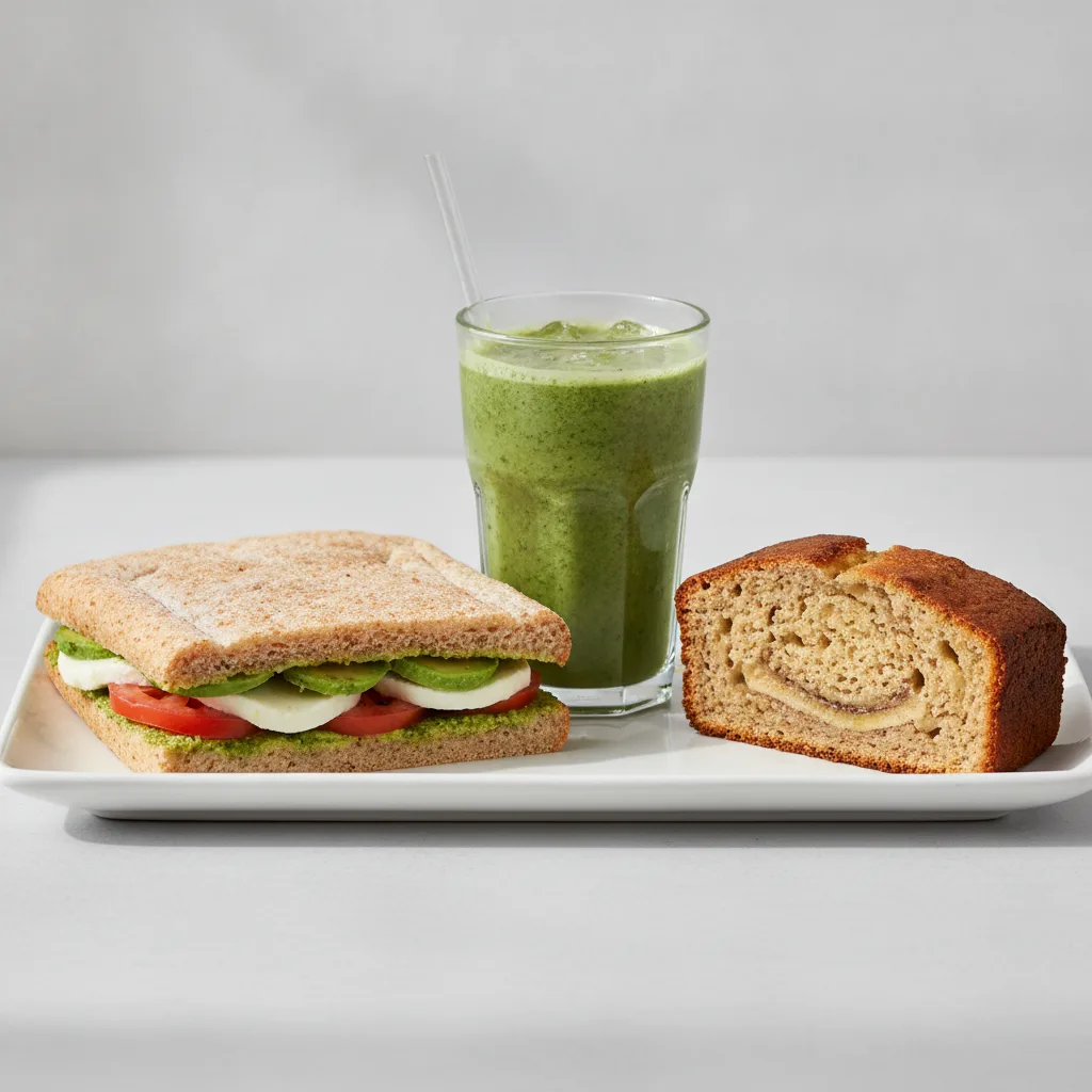 The Ultimate JOE Trio — Avocado Sandwich, Green Tonic, Banana Bread The Ultimate JOE Trio — Avocado Sandwich, Green Tonic, Banana Bread