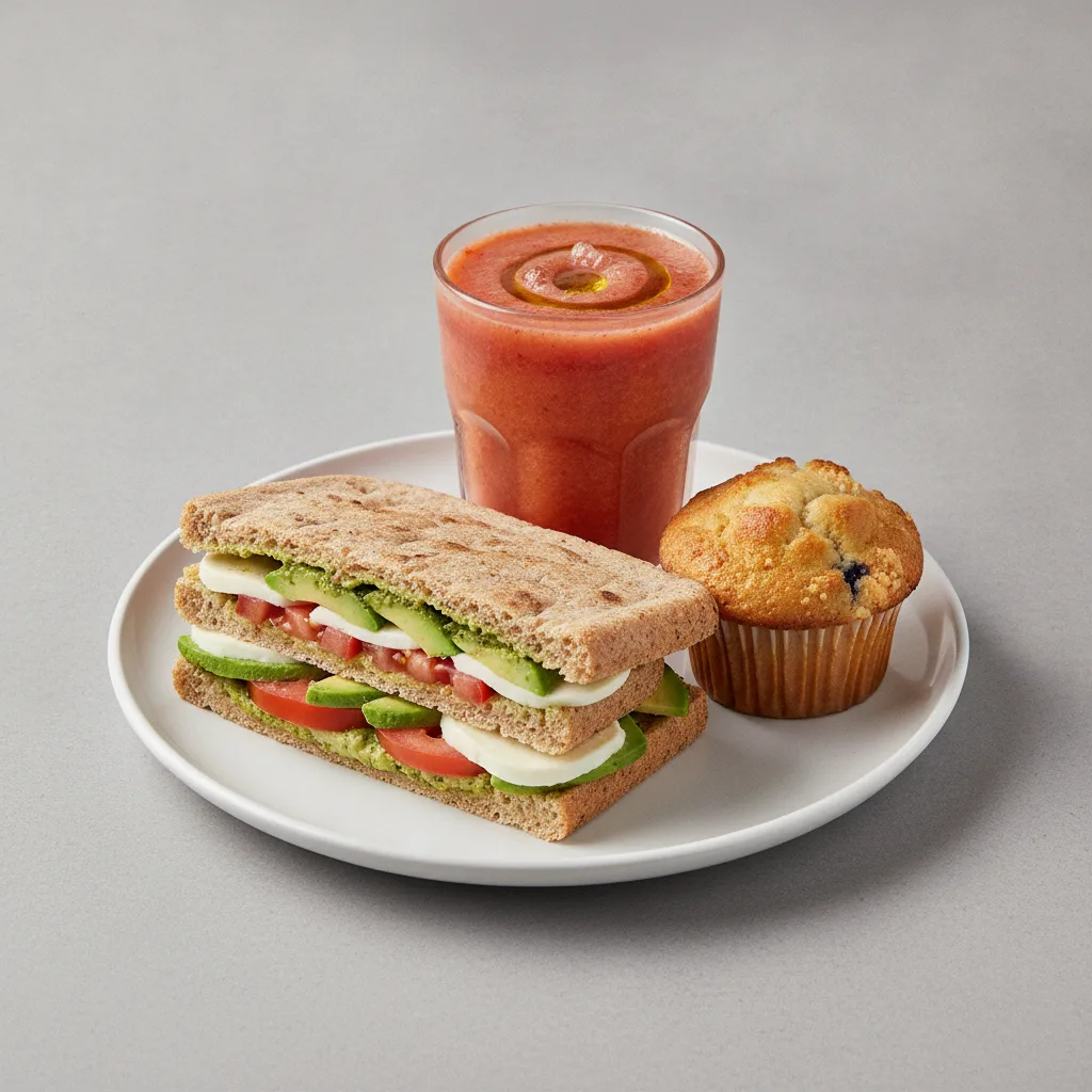 The Ultimate JOE Trio — Avocado Sandwich, Iron Man, Blueberry Muffin The Ultimate JOE Trio — Avocado Sandwich, Iron Man, Blueberry Muffin