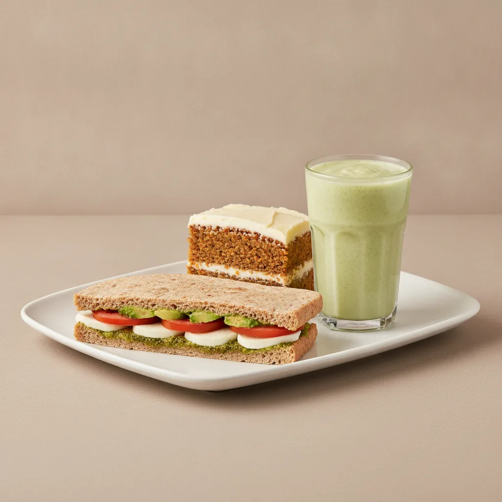 The Ultimate JOE Trio — Avocado Sandwich, Avo Shake, Carrot Cake The Ultimate JOE Trio — Avocado Sandwich, Avo Shake, Carrot Cake