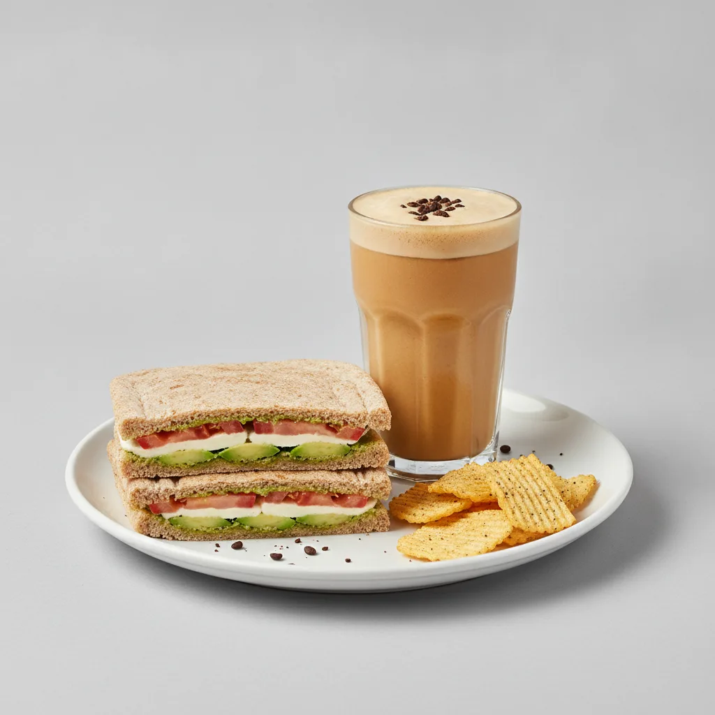 The Ultimate JOE Trio — Avocado Sandwich, Coffee Shake, JOE's Protein Chips The Ultimate JOE Trio — Avocado Sandwich, Coffee Shake, JOE's Protein Chips