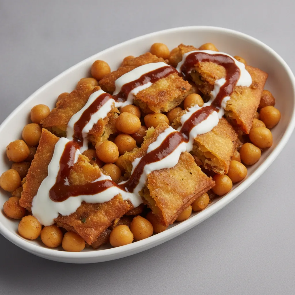 Samosa Chat (Medium Tray)
