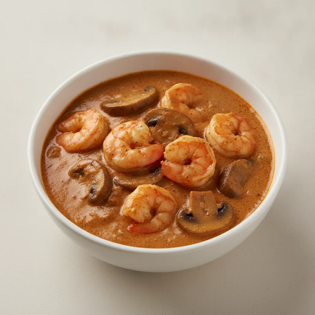 Shrimp Mushroom Masala