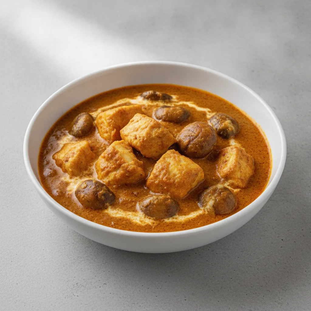 Fish Mushroom Masala