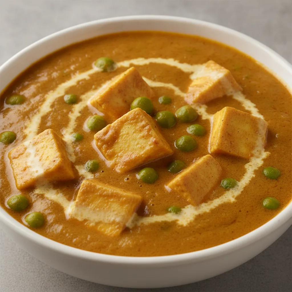Mattar Paneer (Homemade Cheese)