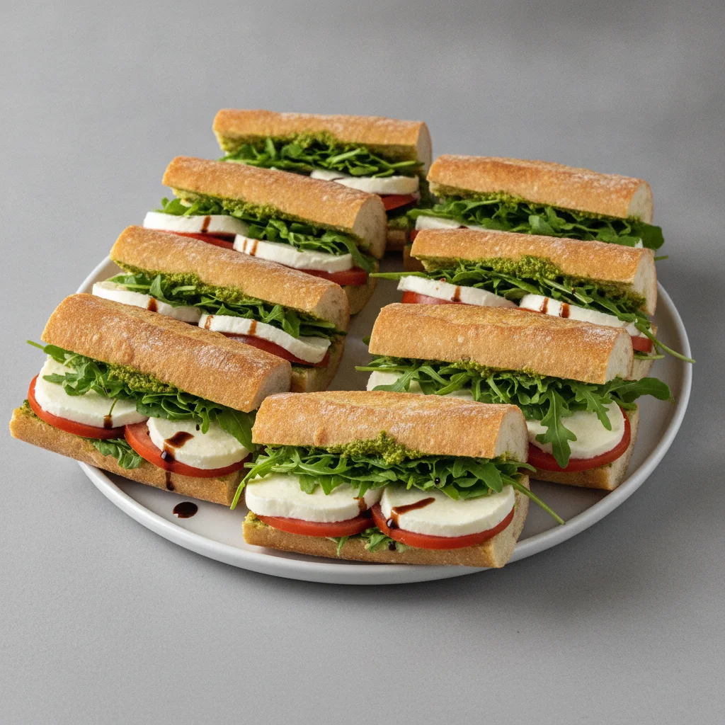 Sandwich Platter - Vegan Caprese Crush (Halved)