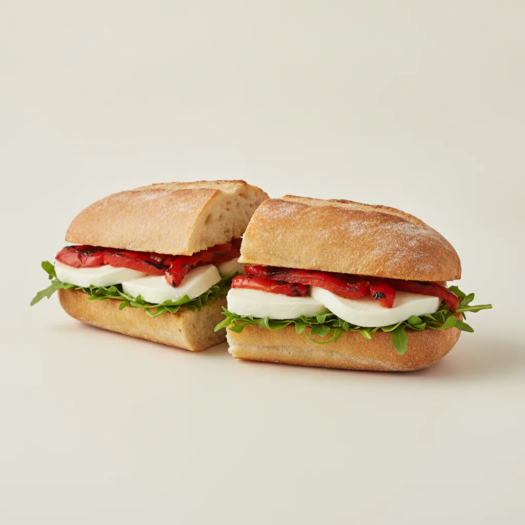 Mozzarella & Roasted Peppers Hero Mozzarella & Roasted Peppers Hero