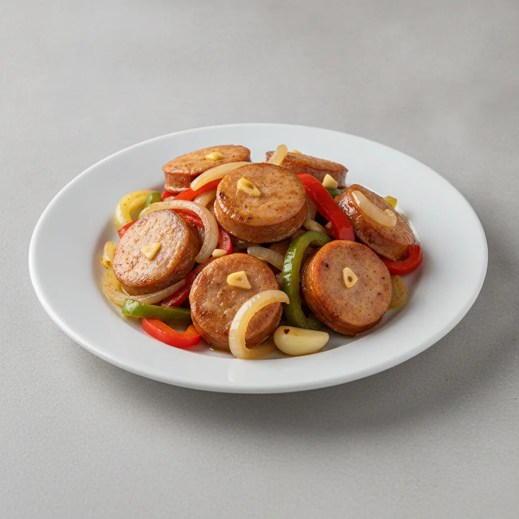 Brazilian Sausage and Peppers (Linguiça Acebolada)