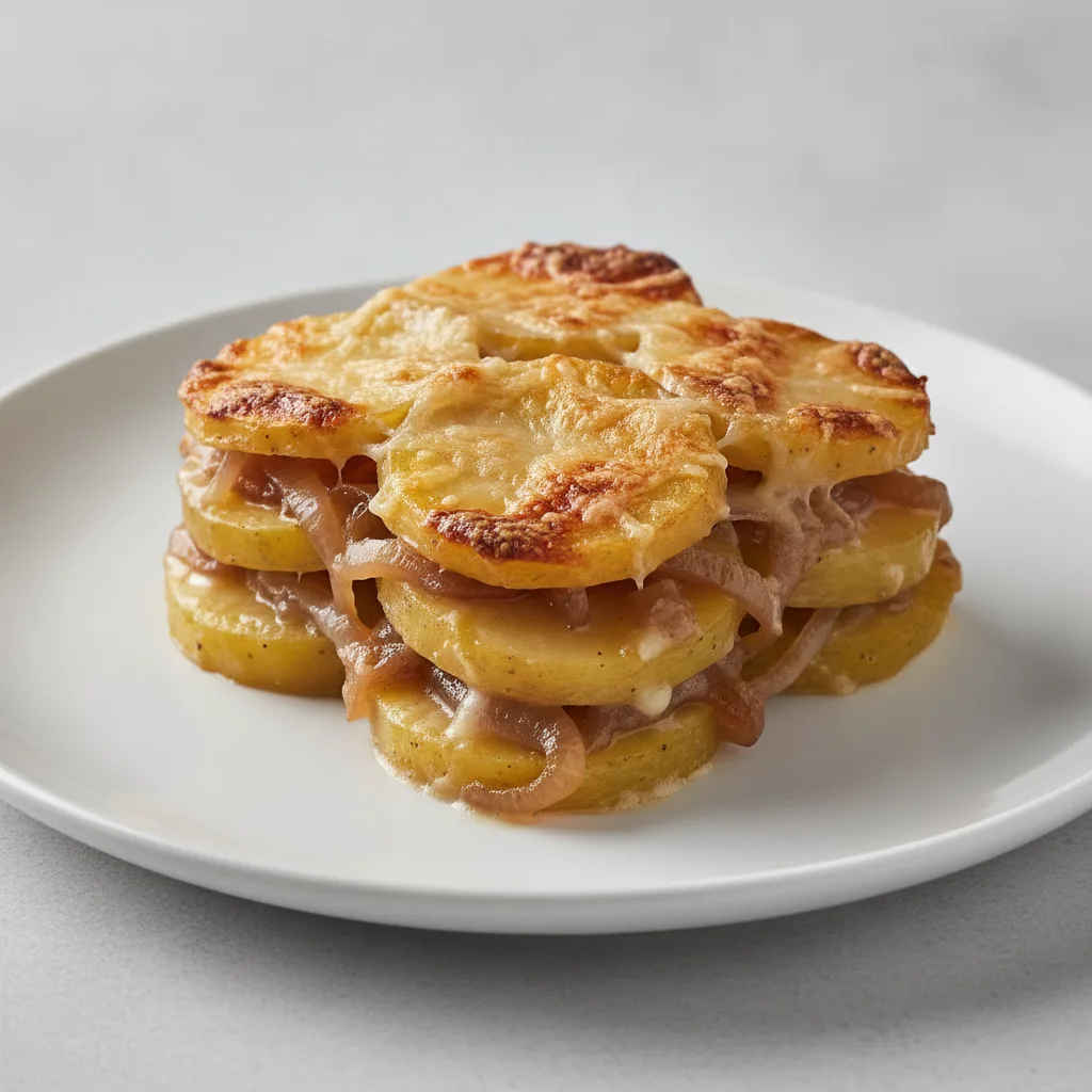 Caramelized Onion and Gruyère Potato Gratin