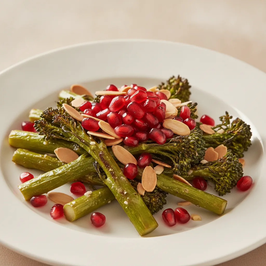 Pomegranate Roasted Broccolini