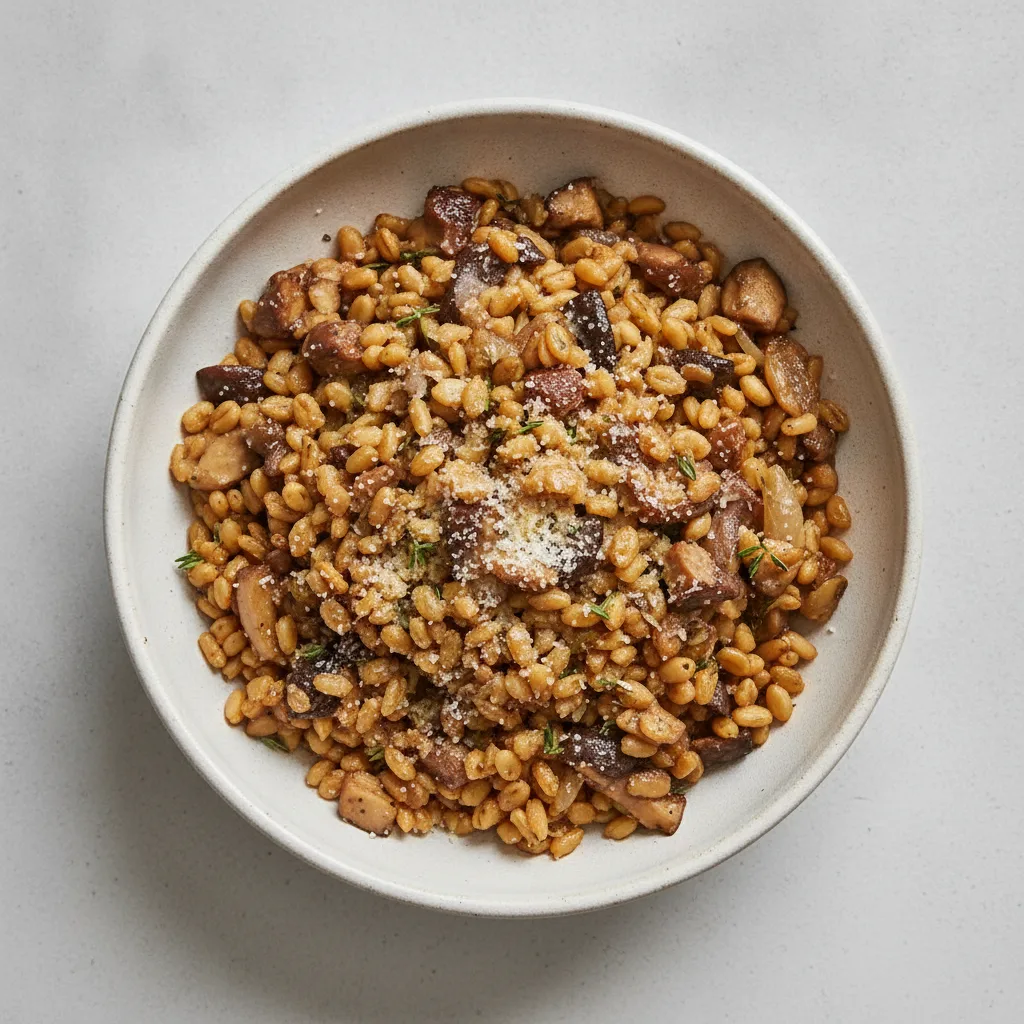 Wild Mushroom and Parmesan Farro Wild Mushroom and Parmesan Farro