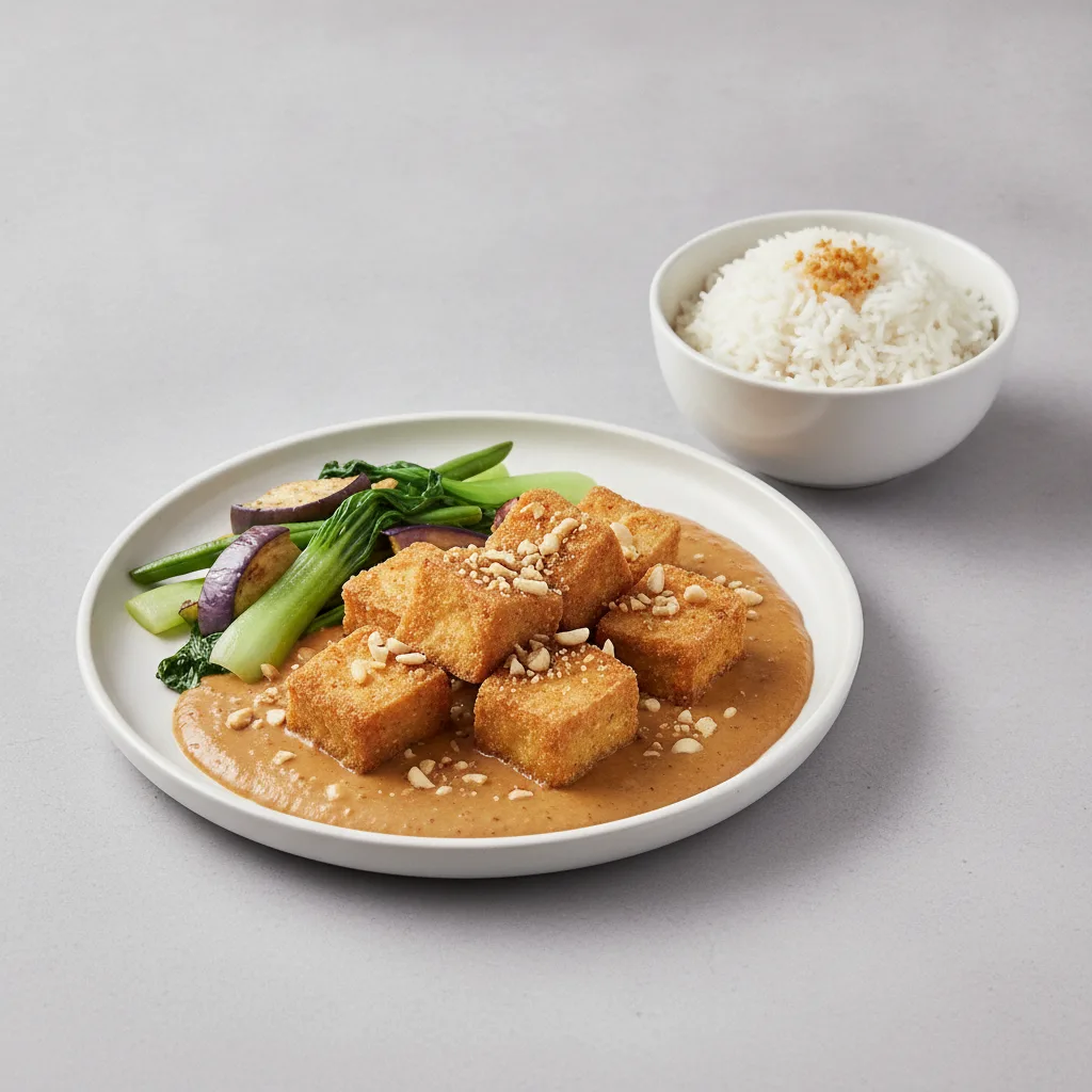 Vegan Crispy Tofu Kare Kare Meal Vegan Crispy Tofu Kare Kare Meal