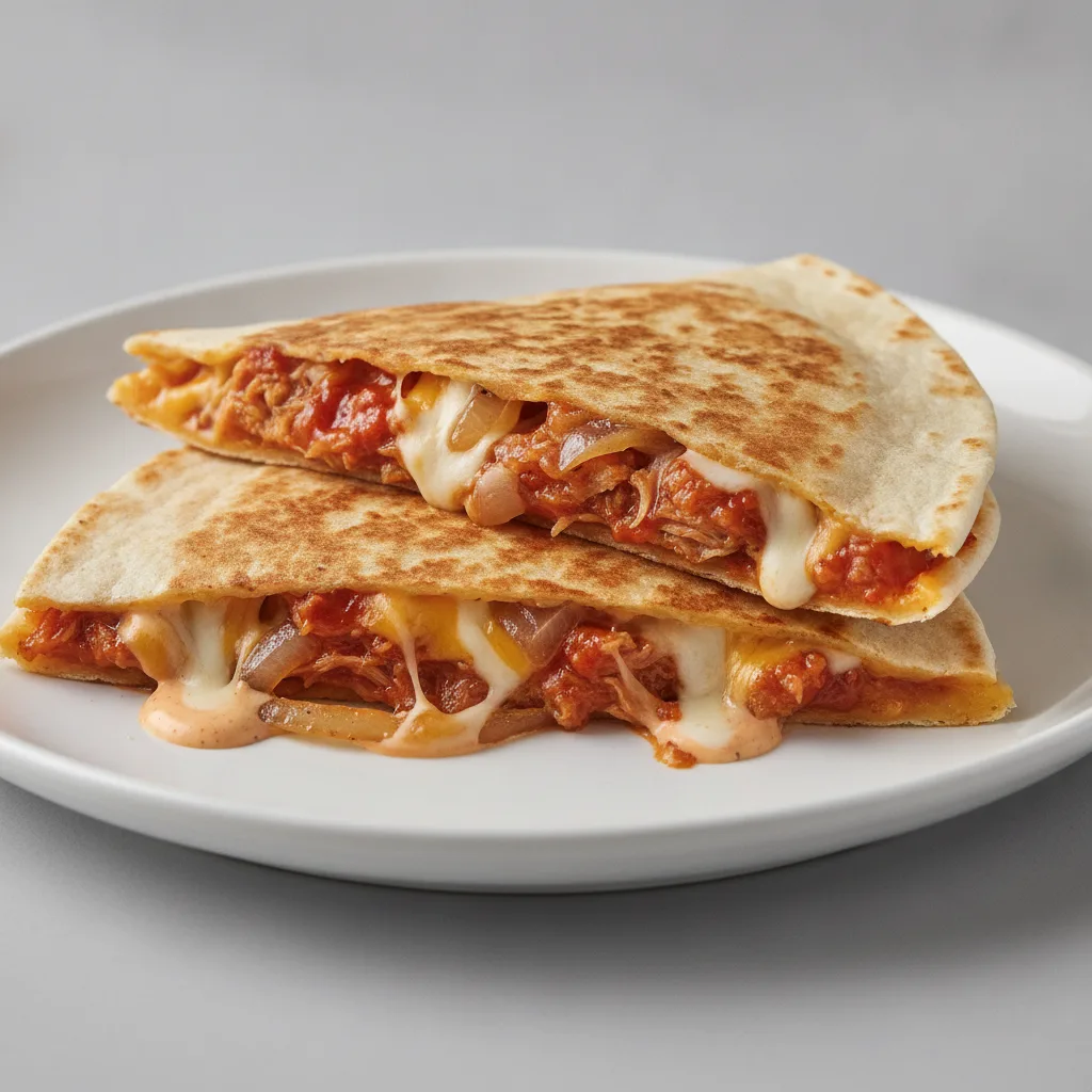 Pork Buldak Flavored Quesadilla Pork Buldak Flavored Quesadilla