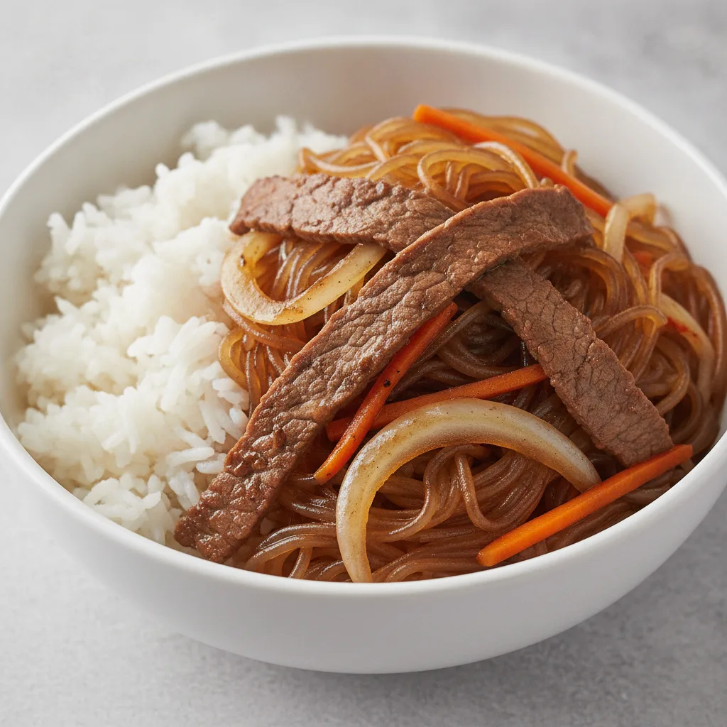 Japchae Noodle Bowl (Beef) Japchae Noodle Bowl (Beef)