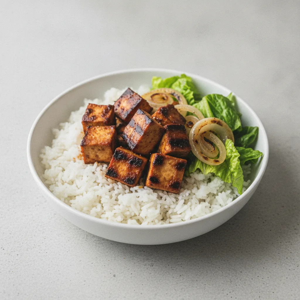 Vegan Simple BBQ Tofu Bowl Vegan Simple BBQ Tofu Bowl