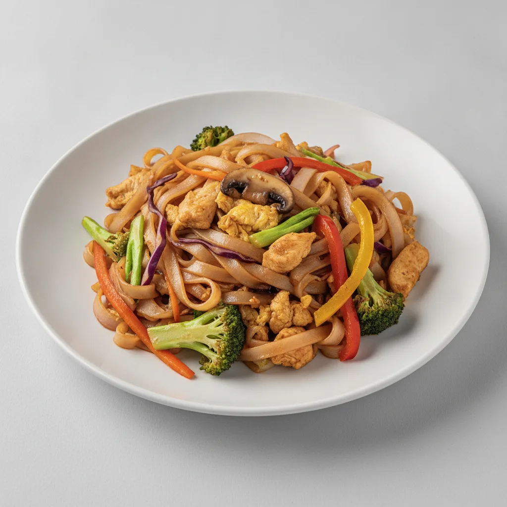 Pad Kee Mao (Drunken Noodles) - Chicken