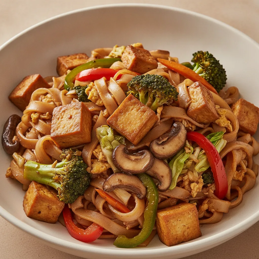 Pad Kee Mao (Drunken Noodles) - Tofu