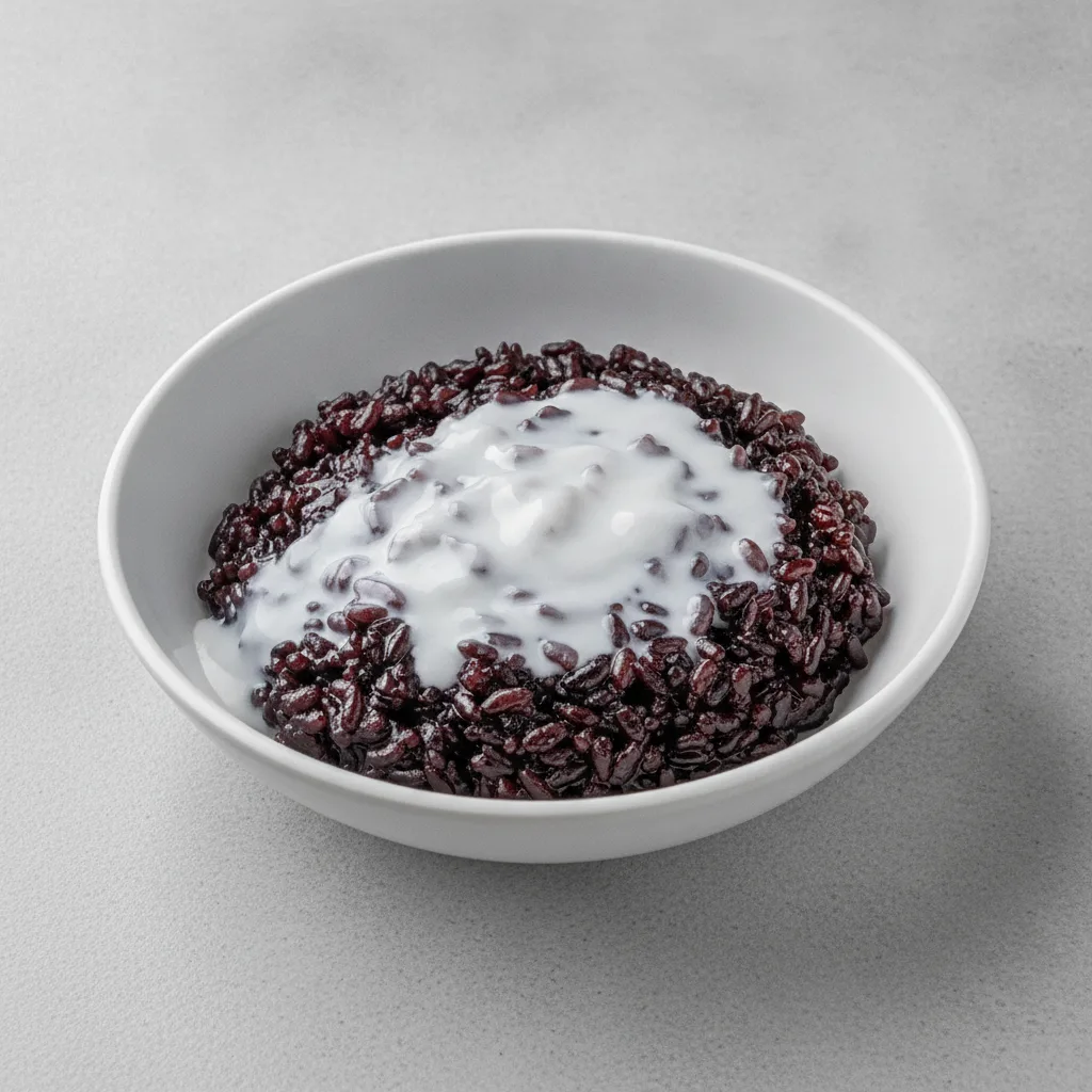 Black Sticky Rice Pudding